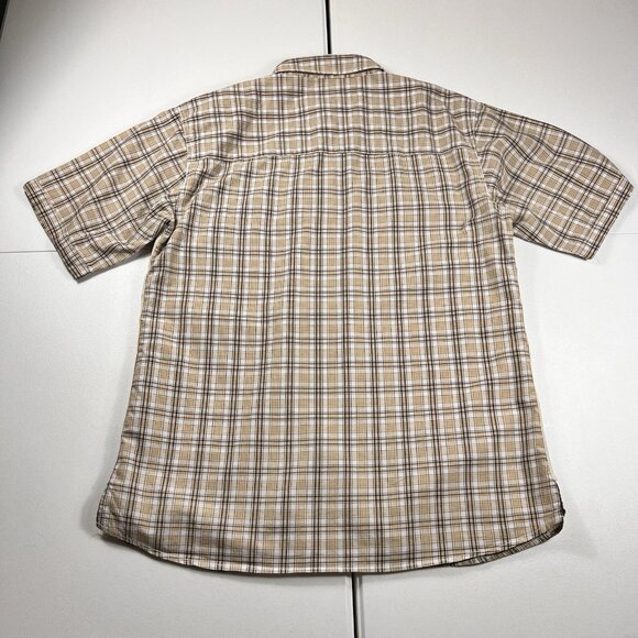 Akademiks Plaid Button Down Short Sleeve Shirt Brown Men’s Size XXL - Picture 6 of 6